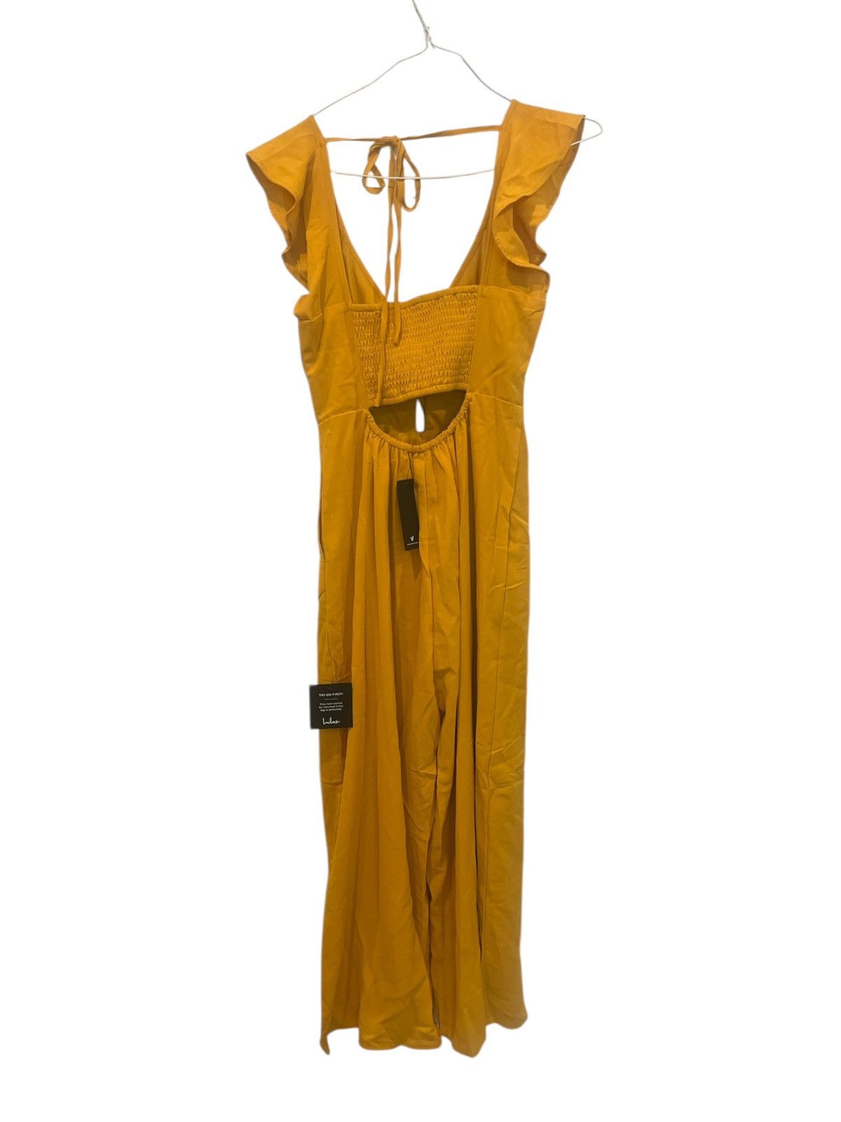 Lulus Lulus Women’s Flawless Life Marigold Ruffled Cutout Size S / US 4 / IT 40 - 9 Thumbnail