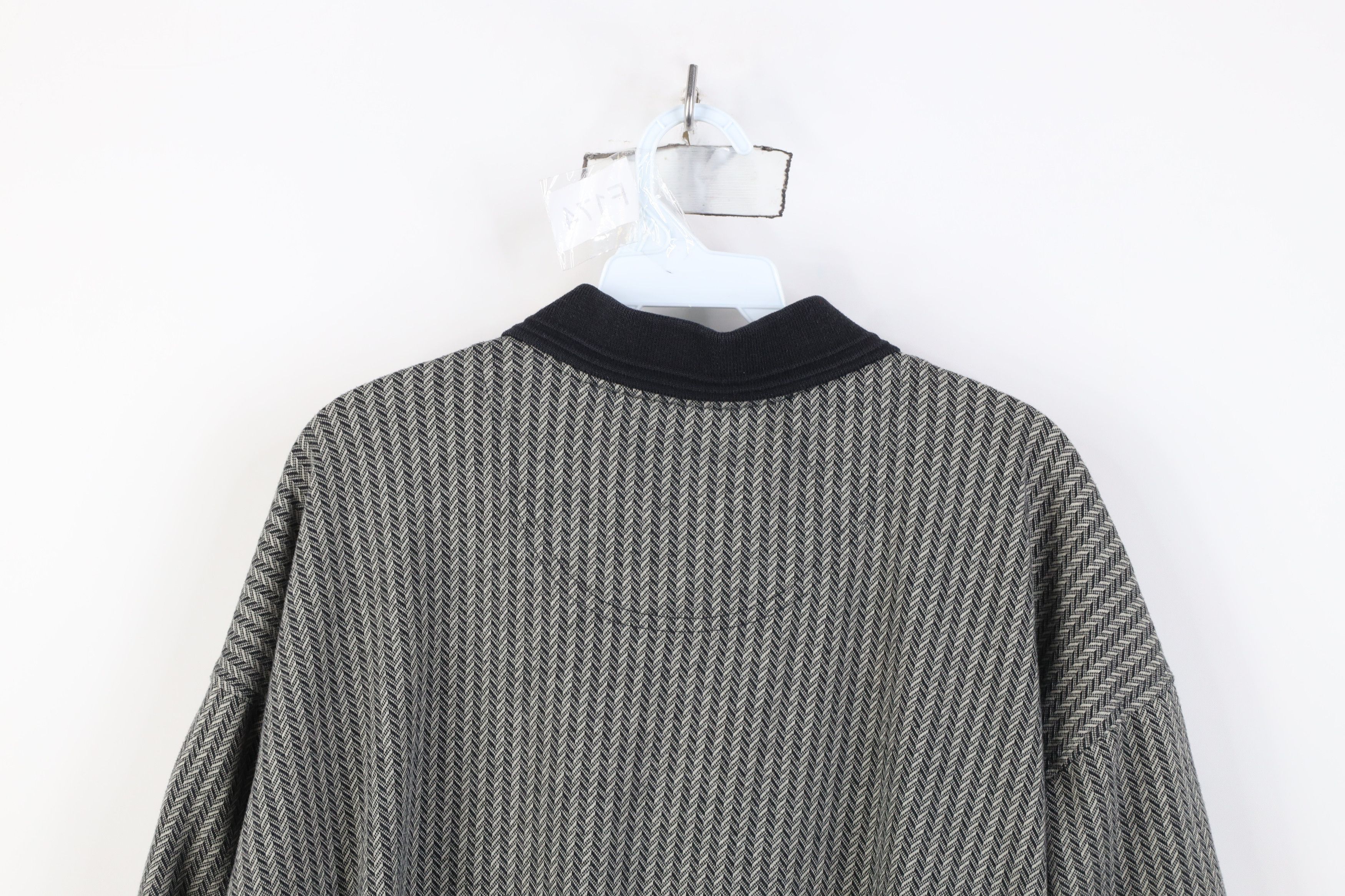 Vintage Vintage 90s Streetwear Knit Pullover Polo Shirt Mafia Mob Size US XL / EU 56 / 4 - 11 Thumbnail