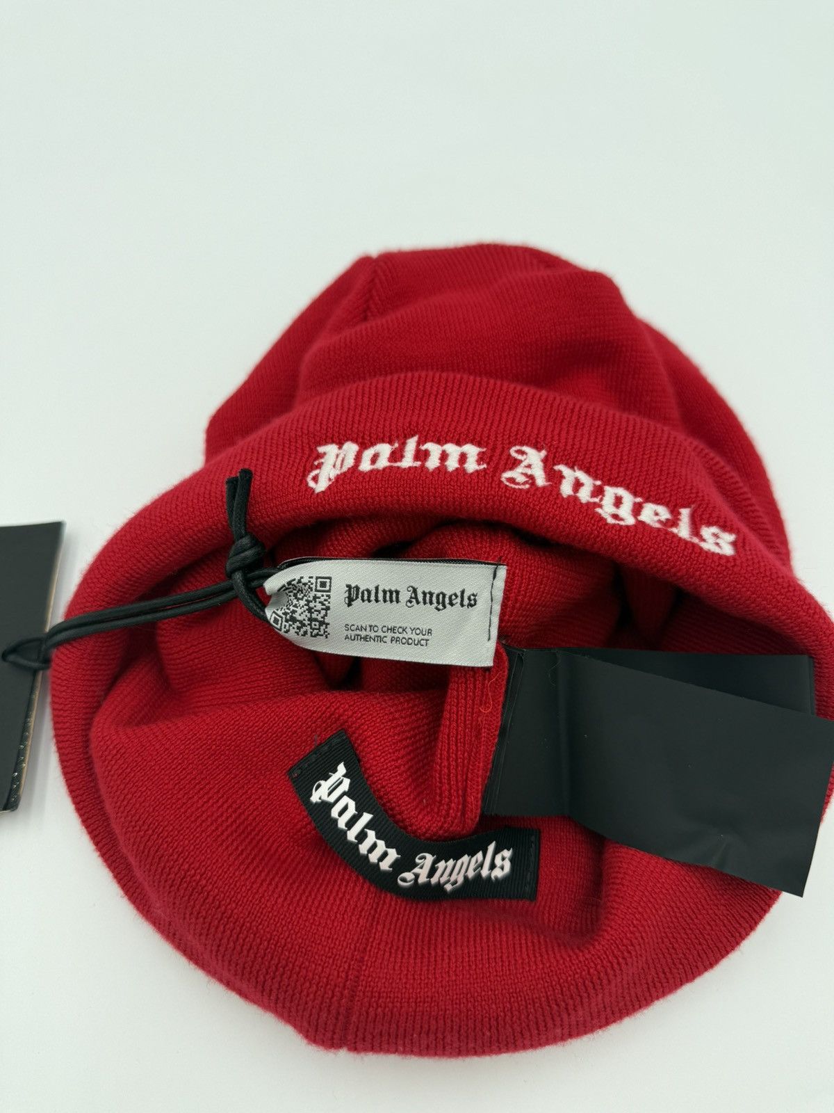 Palm Angels Palm angels Men’s Logo-Print Knitted Beanie Size ONE SIZE - 7 Thumbnail