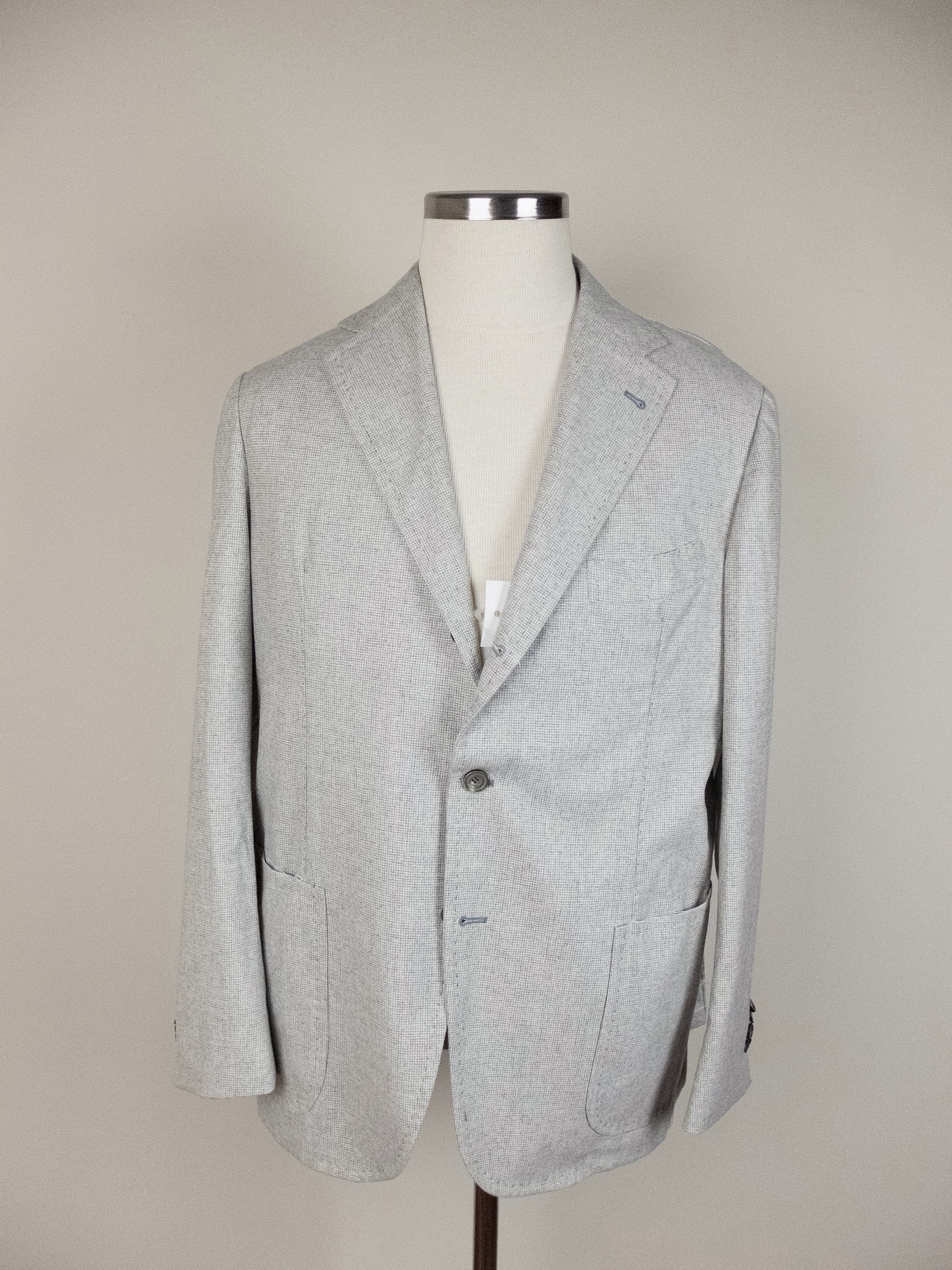 SARTORIO SARTORIO Napoli by Kiton light gray wool cashmere suit 44 54 Size 44R - 2 Thumbnail