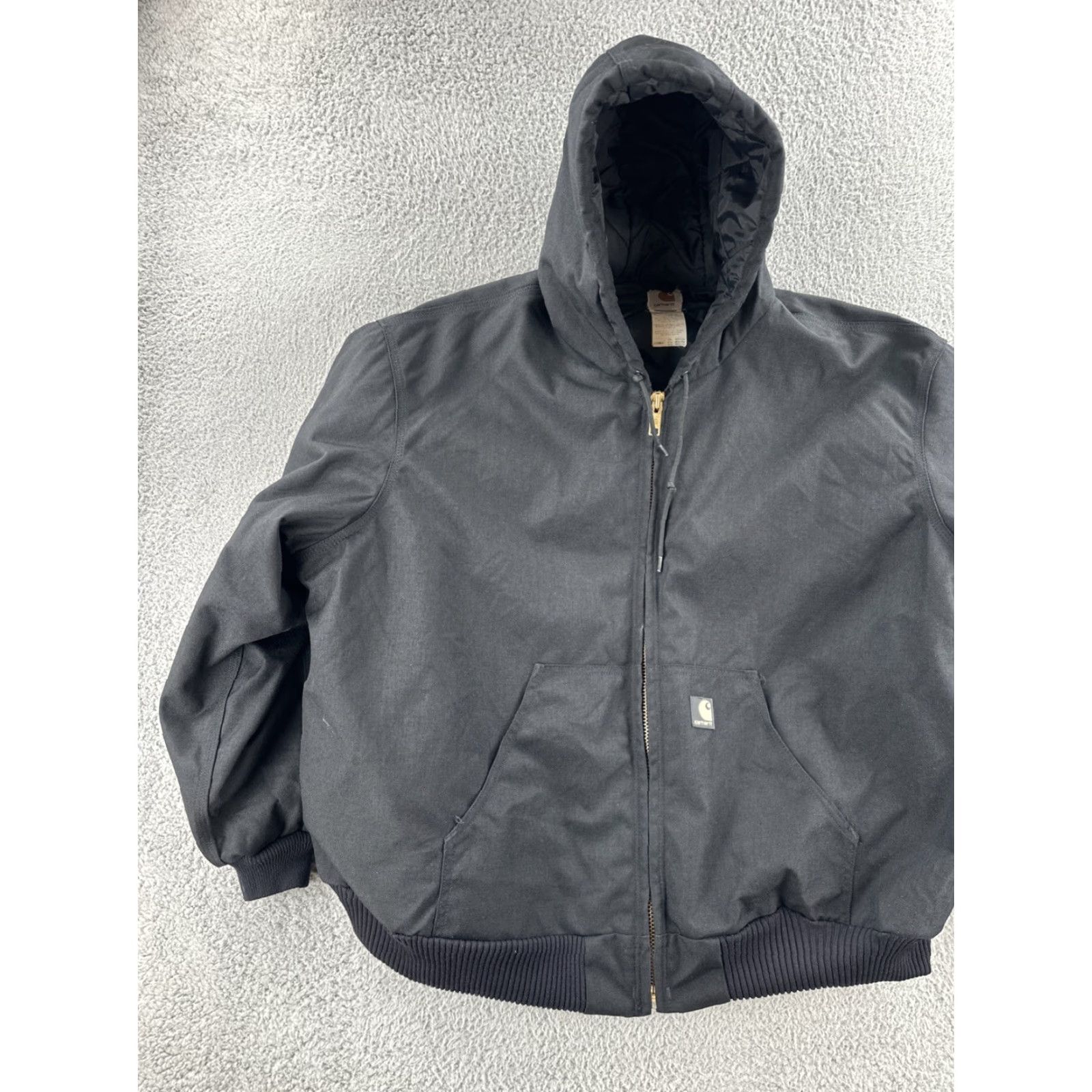 Carhartt Carhartt Jacket Mens 3XL Regular Black Zip Up Hooded Bomber Workwear J133 BLK Size US XXL / EU 58 / 5 - 3 Thumbnail