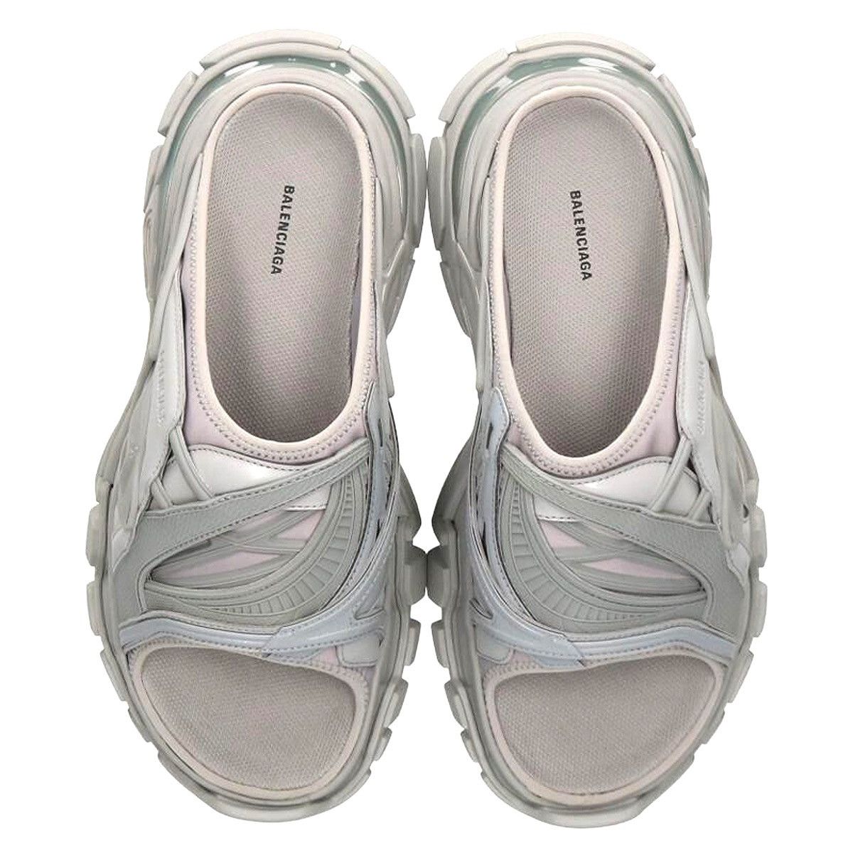 Balenciaga Balenciaga Track 2.0 Slide Slippers Men Grey Size US 9 / EU 42 - 3 Thumbnail