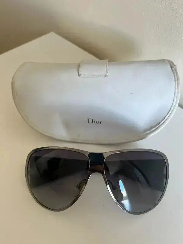 Dior × John Galliano × Vintage DIOR Sunglasses Ski 1 Galliano Era 2003 Wrap Shield Mask Ski Size ONE SIZE - 4 Thumbnail