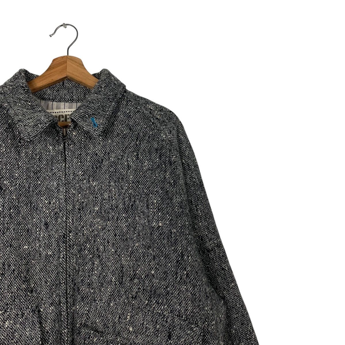 Japanese Brand SCENE Wool Collared Casual Bomber Jacket #2076-C90 Size US L / EU 52-54 / 3 - 5 Thumbnail