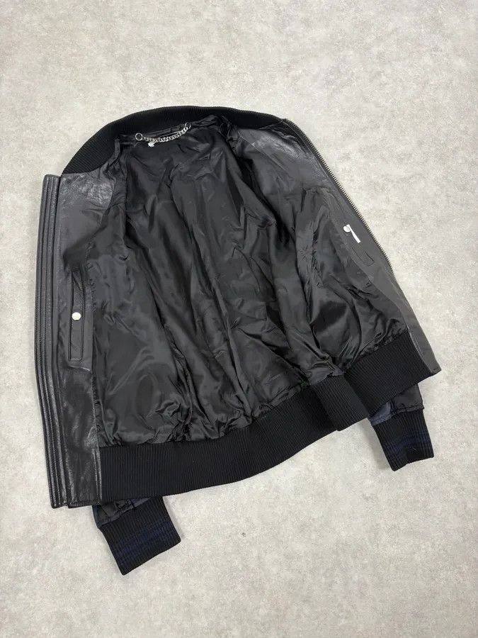 Givenchy SS2017 Givenchy Navy Star Black Leather Bomber Jacket by Riccardo Tisci Size US S / EU 44-46 / 1 - 7 Thumbnail
