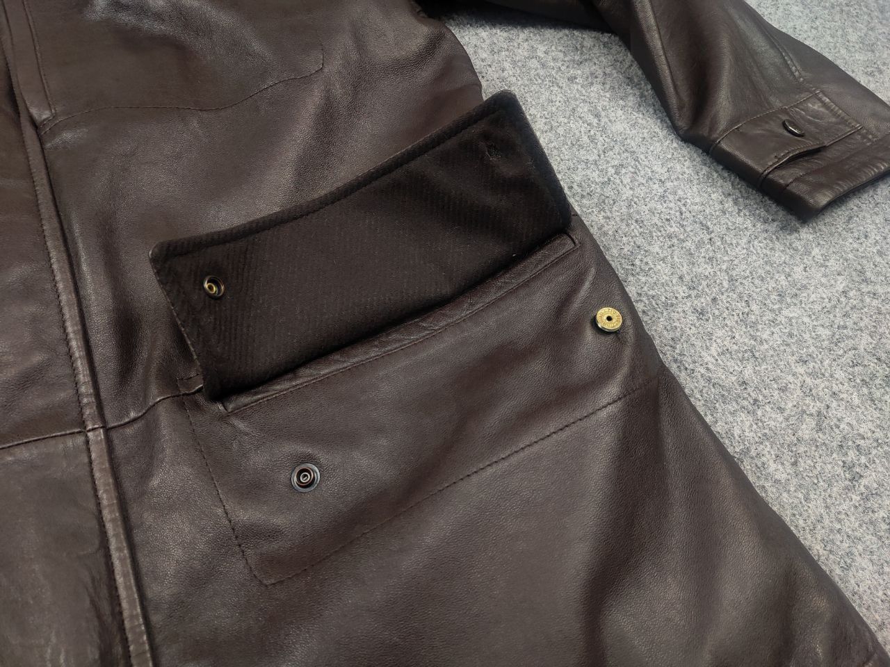 Hugo Boss Hugo Boss Italian lamb nappa Leather Brown Classic Jacket Size US M / EU 48-50 / 2 - 21 Thumbnail