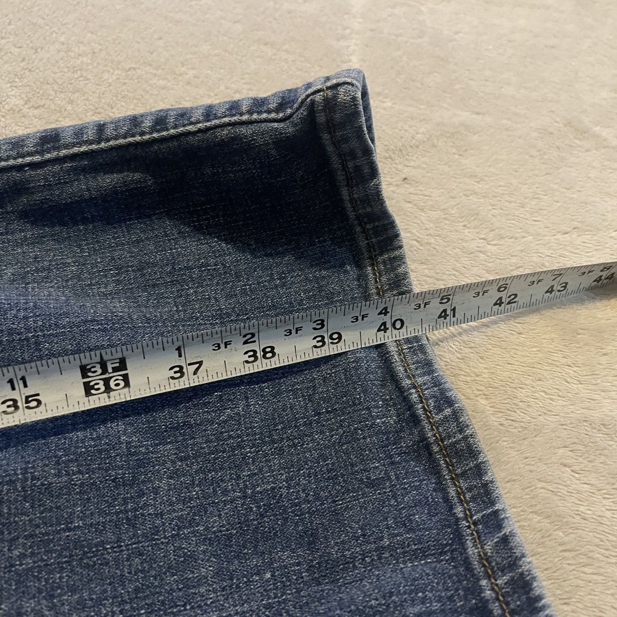 Levi's Vintage Y2K Levis 590 Bootcut Jeans Womens 20W S Blue Denim Size 41" - 8 Thumbnail