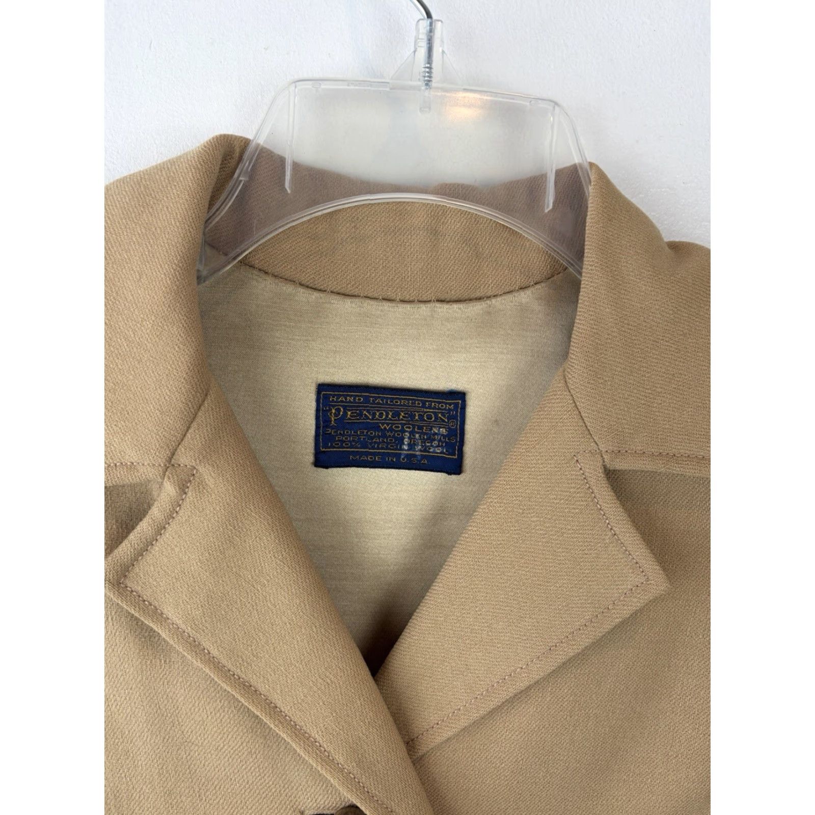 Pendleton VINTAGE Pendleton Coat Womens Long Wool Belted Trench Jacket XS? No, Size M Brown Vintage 80s 90s Preppy Retro Western Made in USA Long Coat Size M / US 6-8 / IT 42-44 - 3 Thumbnail