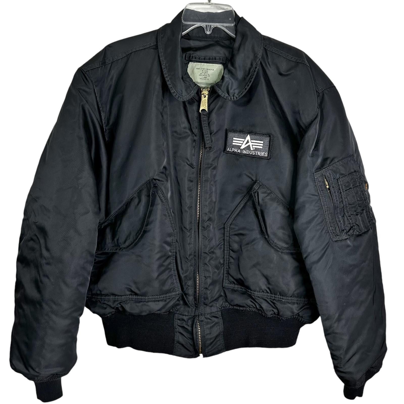 alpha CWU-45/P USA製 MA-1 ヴィンテージ XL Alpha Industries Vintage CWU 45 Bomber Jacket Black Men XL