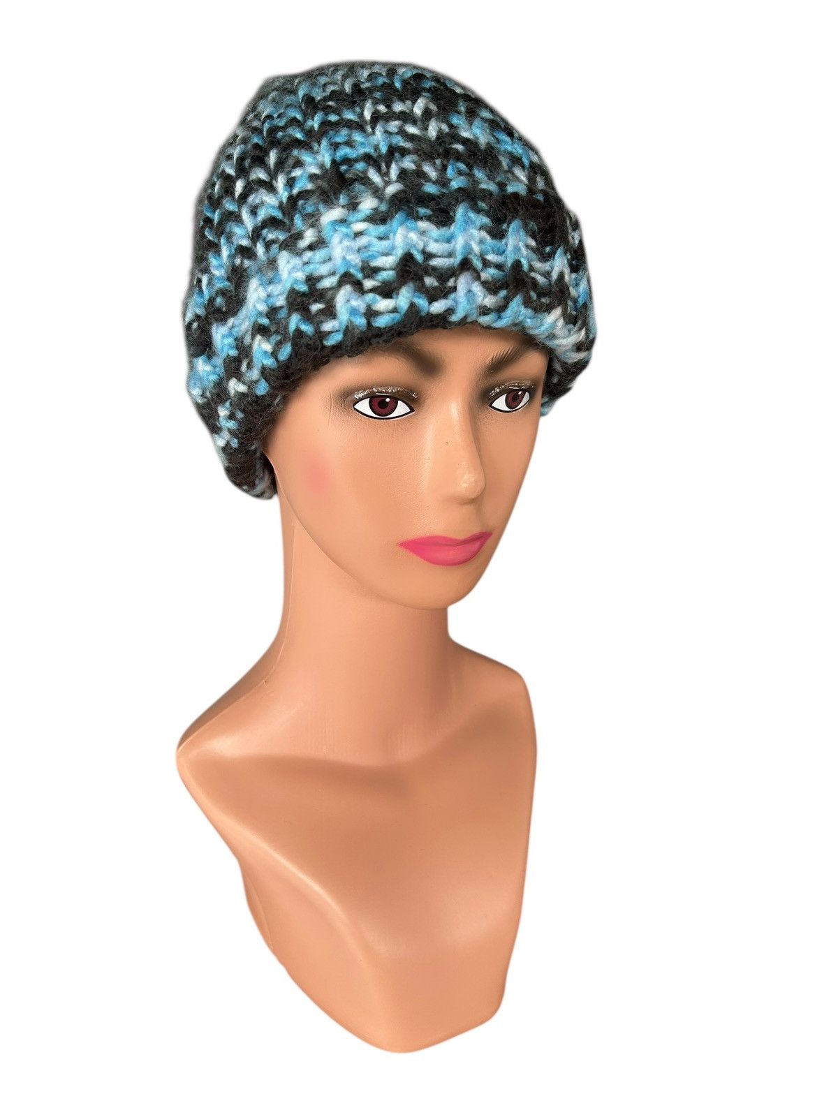 Kapital Crochet Knitted Handmade Hairy Beanie Hats Size ONE SIZE - 3 Thumbnail