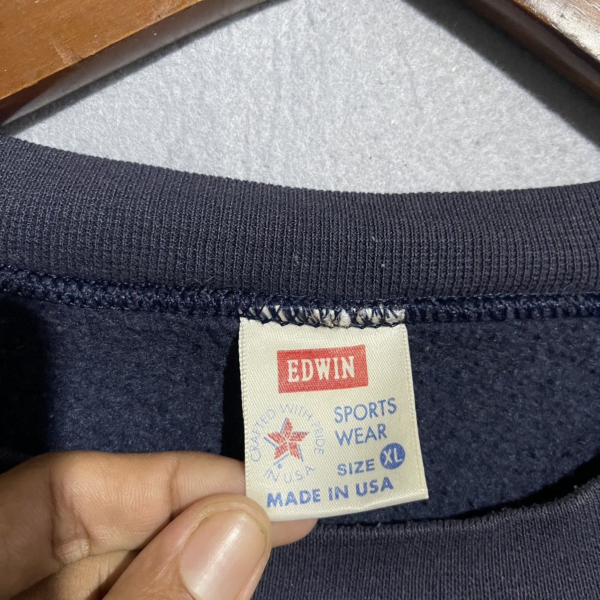 Edwin Vintage 1990s Edwin Sportswear Made in USA Sweatshirt Size US L / EU 52-54 / 3 - 7 Thumbnail
