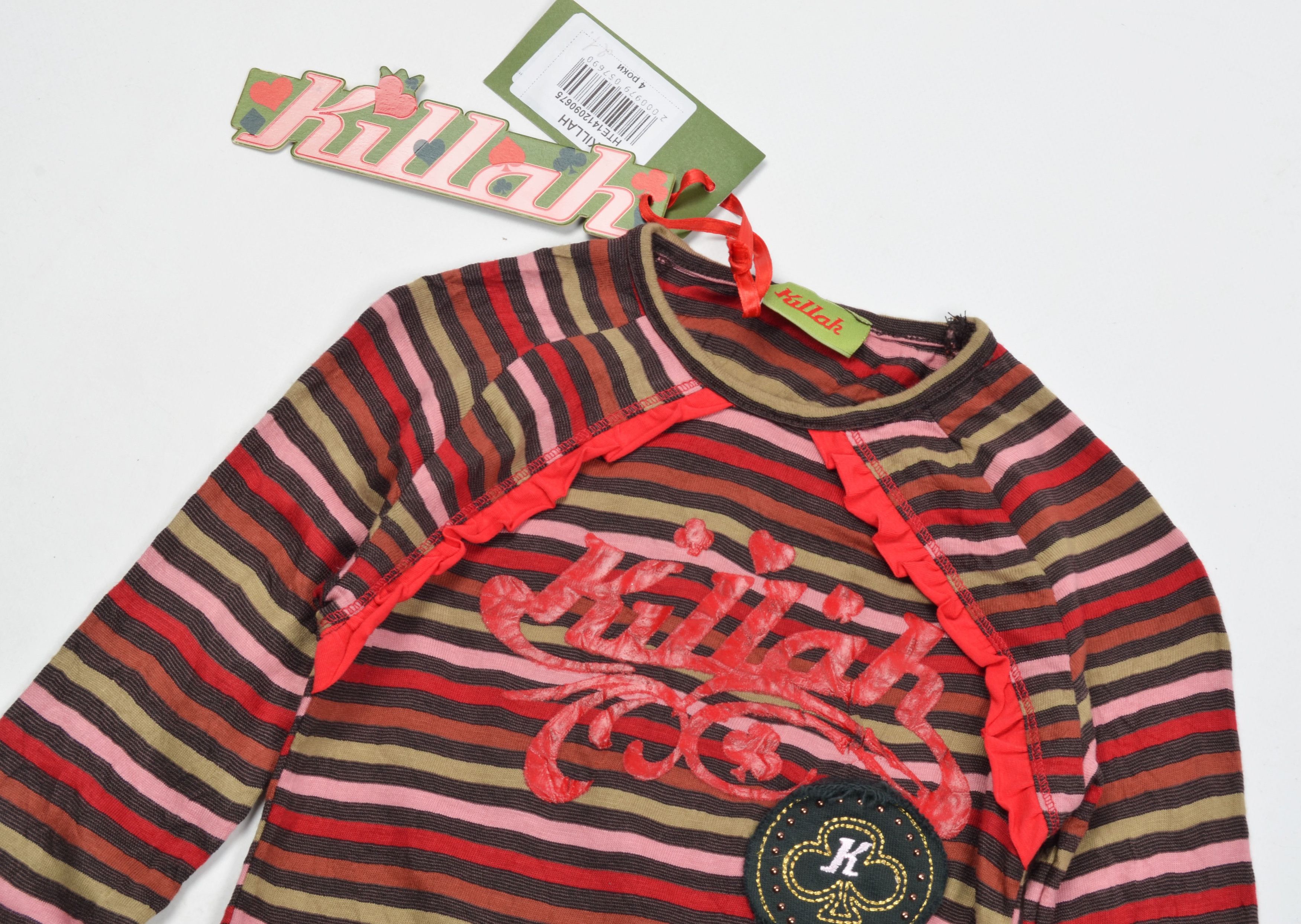 Miss Sixty × Vintage Vintage Killah by Miss Sixty Y2K Kidcore Striped Kids Top Size XS / US 0-2 / IT 36-38 - 2 Thumbnail