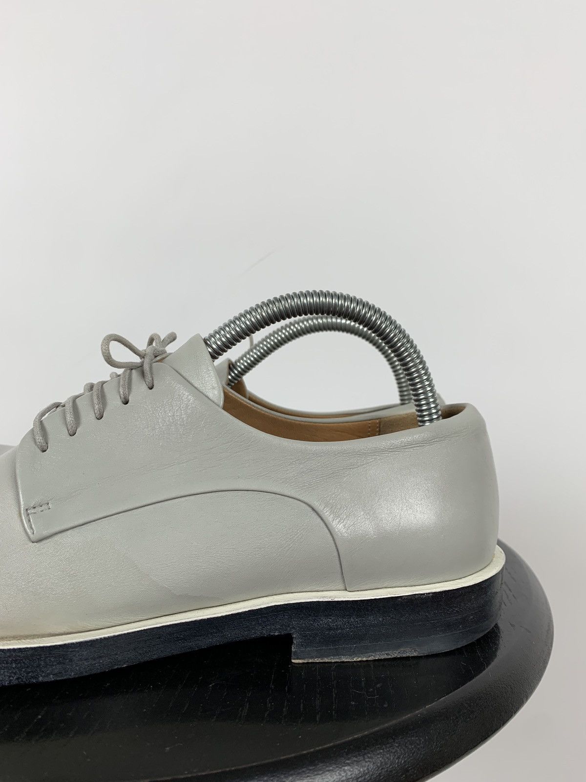 Jil Sander Jil Sander Grey Leather Derby Shoes Size US 9 / IT 39 - 11 Thumbnail