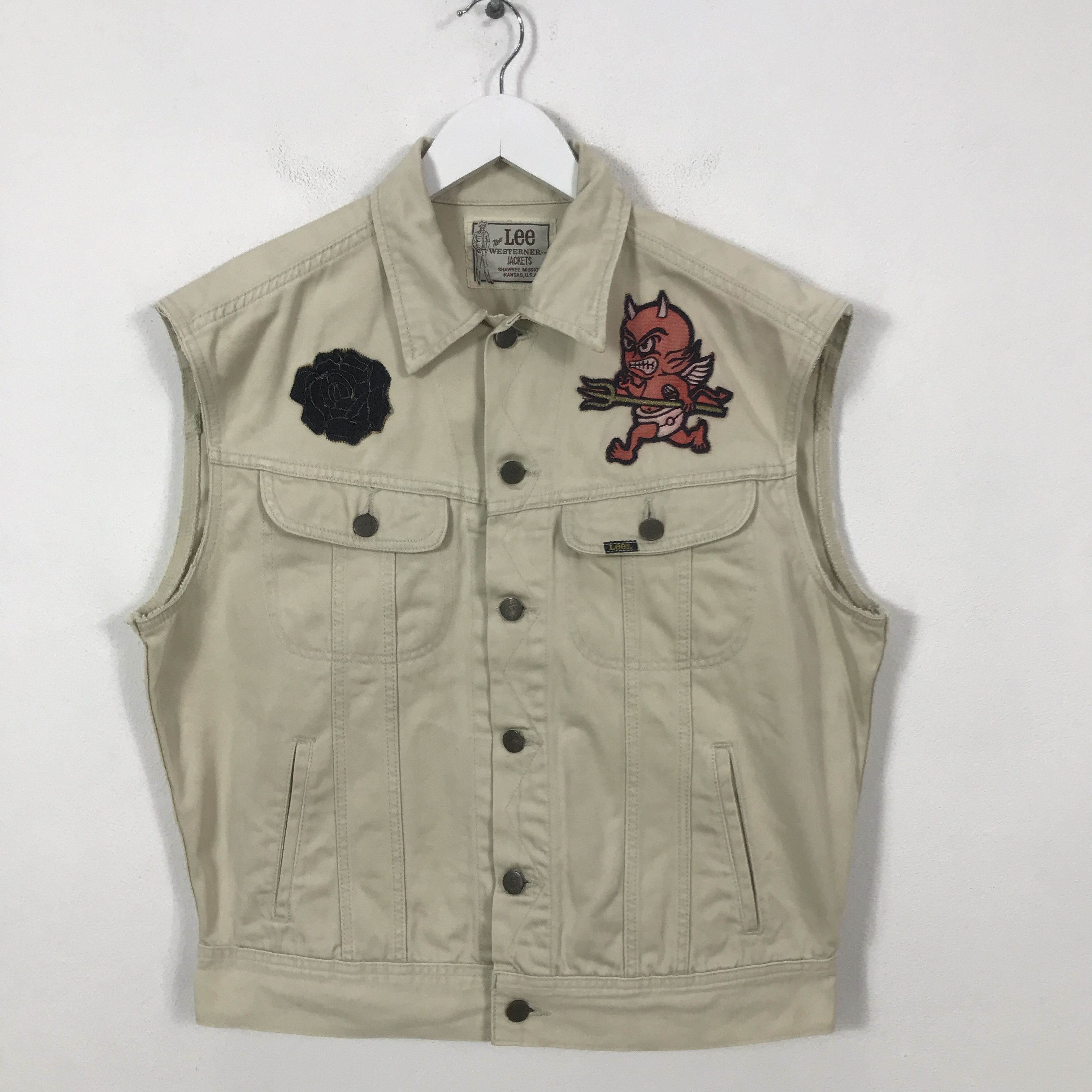 Lee Lee westerner short sleeve Vest jacket K71B25 Size US L / EU 52-54 / 3 - 1 Thumbnail
