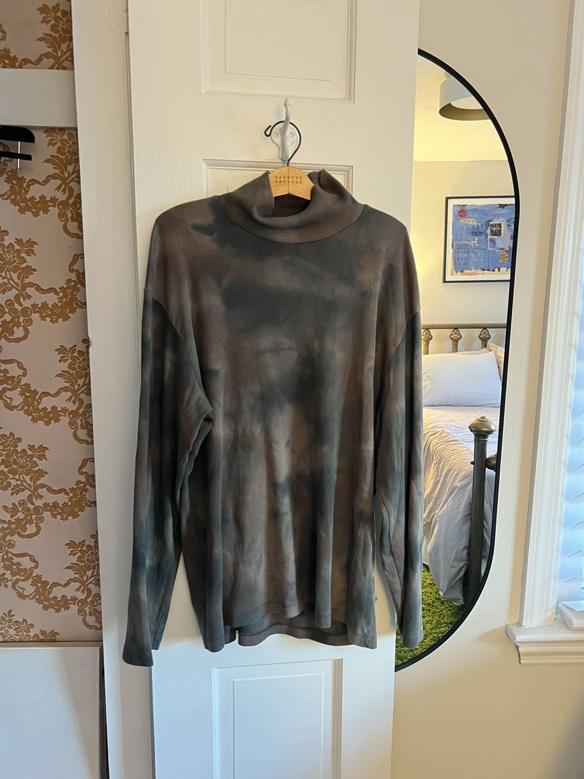 image of Our Legacy Ribbed Turtle Neck in Grey, Men's (Size Medium)