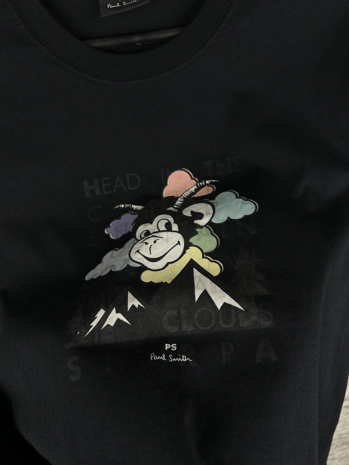 Paul Smith Mens Paul Smith T-shirt luxury black big logo tee streetwear Size US M / EU 48-50 / 2 - 5 Thumbnail