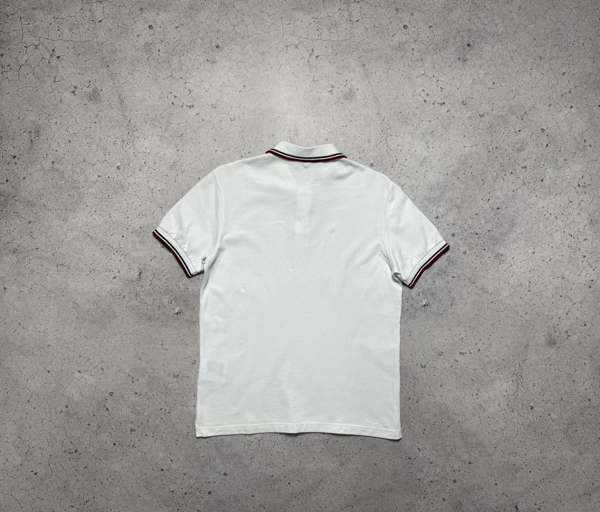 Prada Prada Red Tab Polo Shirt Luxury Vintage White Size US M / EU 48-50 / 2 - 2 Thumbnail