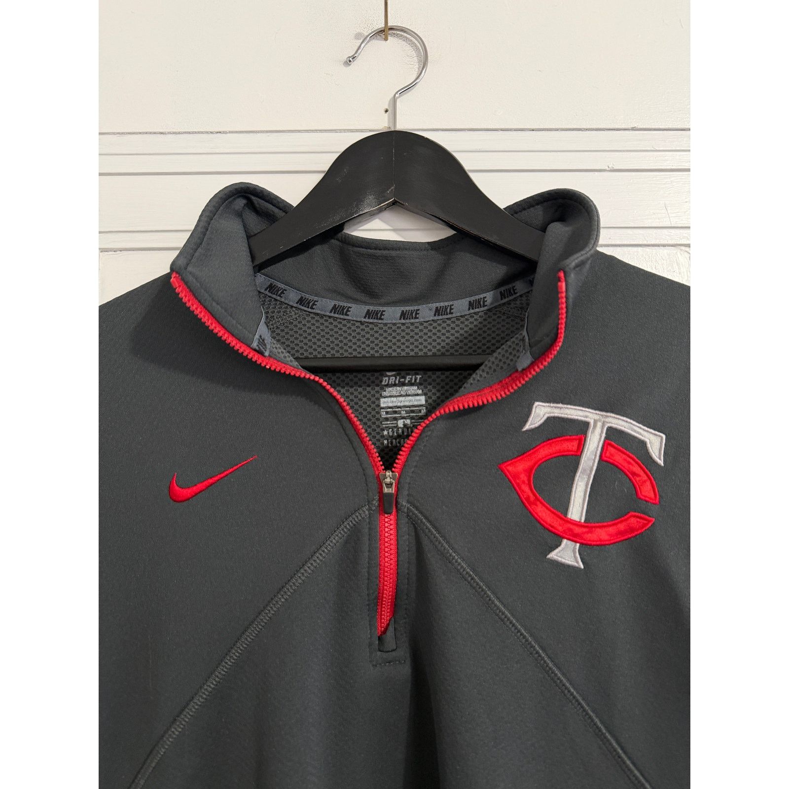 Nike Minnesota Twins Nike 1/4-Zip Pullover Men's Size Medium Size US M / EU 48-50 / 2 - 2 Thumbnail