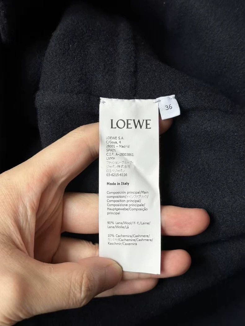Loewe LOEWE Dark blue wool coat Size XXS / US 00 / IT 34 - 5 Thumbnail