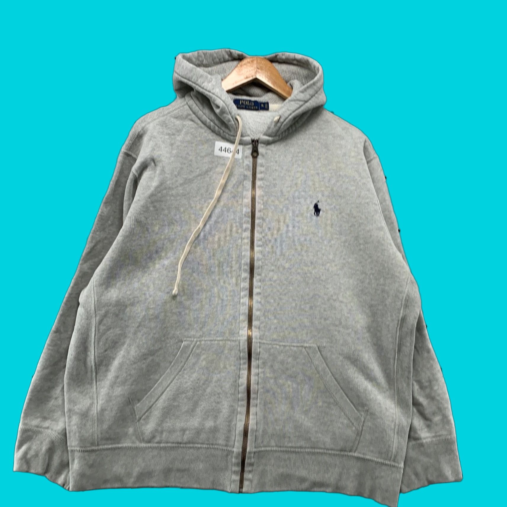 Polo Ralph Lauren Polo Ralph Lauren Sweatshirt Hoodie Mens XL Gray Thermal Hooded Zip Pony Size US XL / EU 56 / 4 - 1 Thumbnail