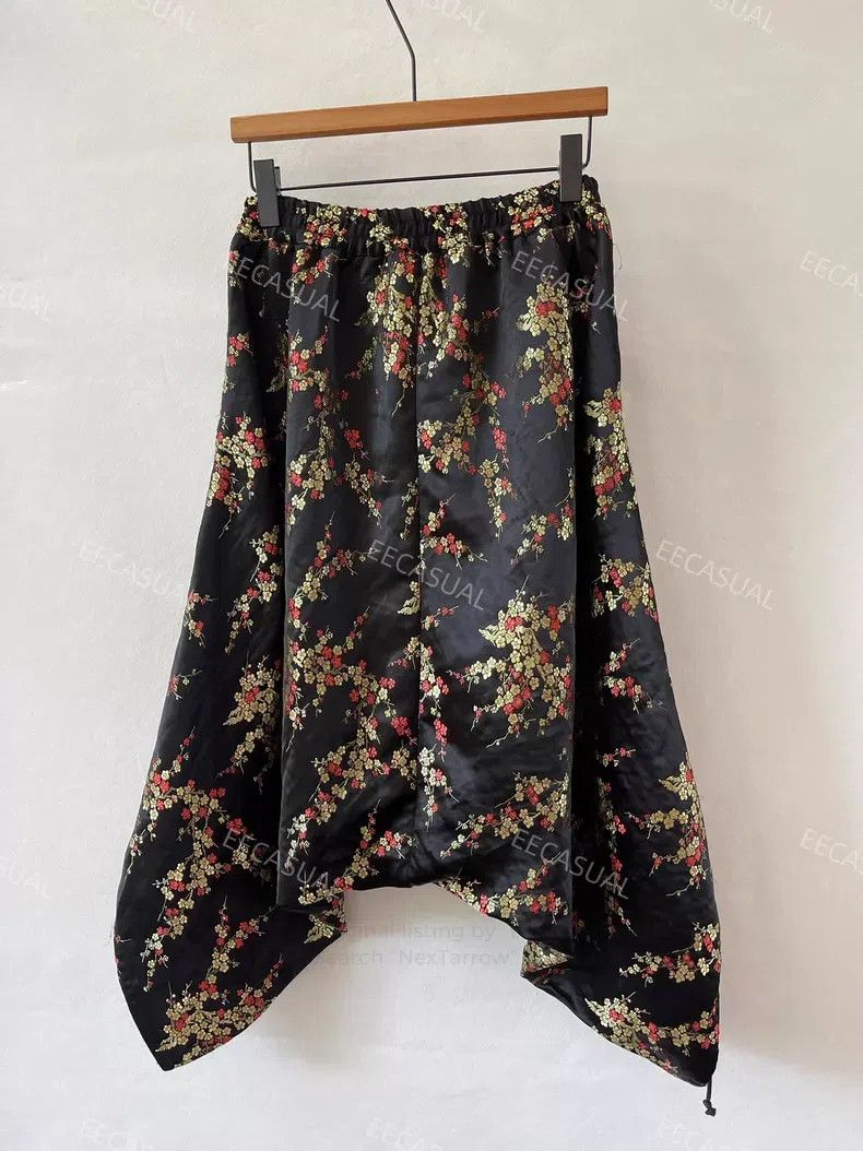 Junya Watanabe Junya Watanabe size S Black Embroidered Jacquard Drawstrin Size 23" - 1 Thumbnail