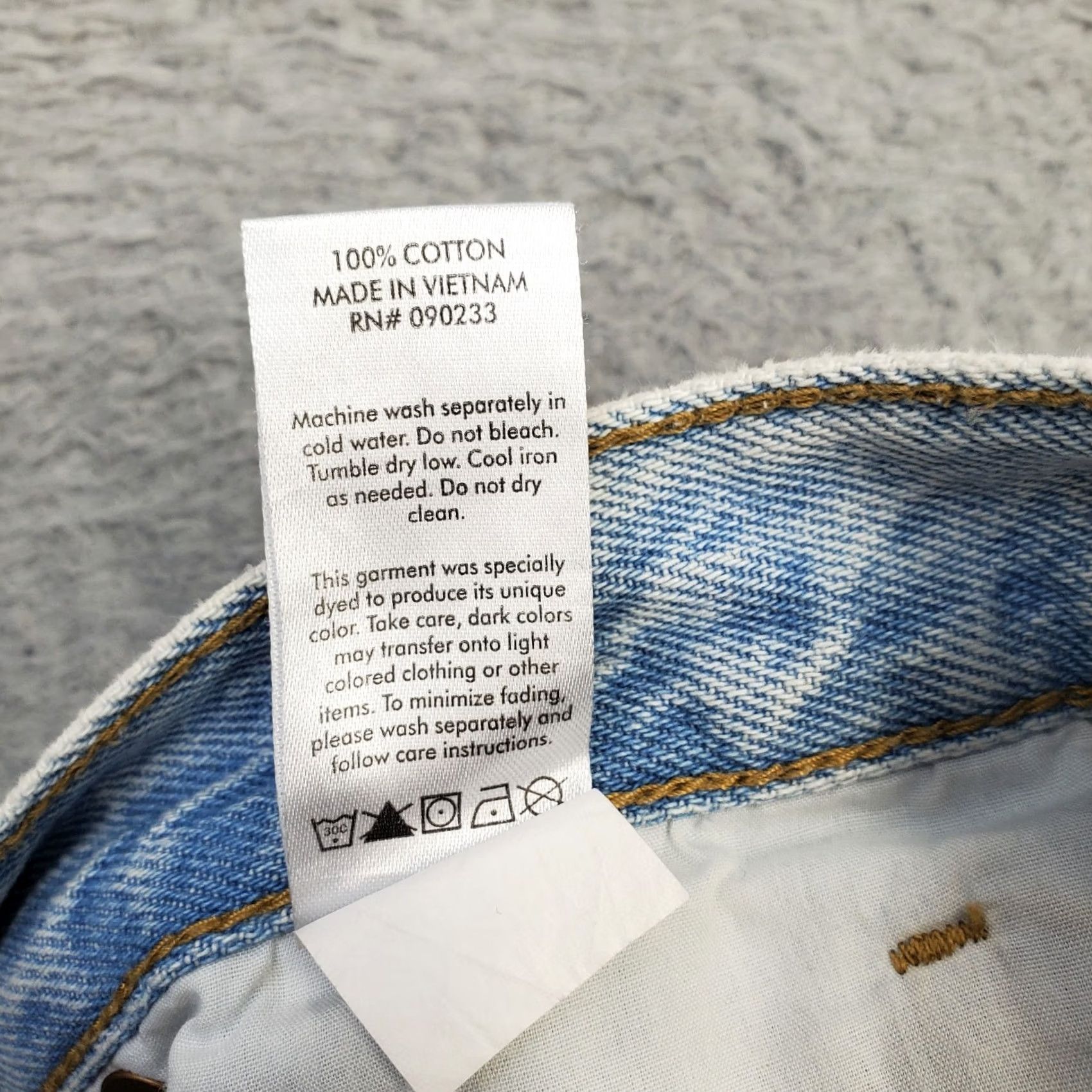 Pacsun PacSun Straight Jeans Womens 25 Blue Denim Stretch Comfort Distressed Button Fly Jeans Size 42" / US 20 - 7 Thumbnail
