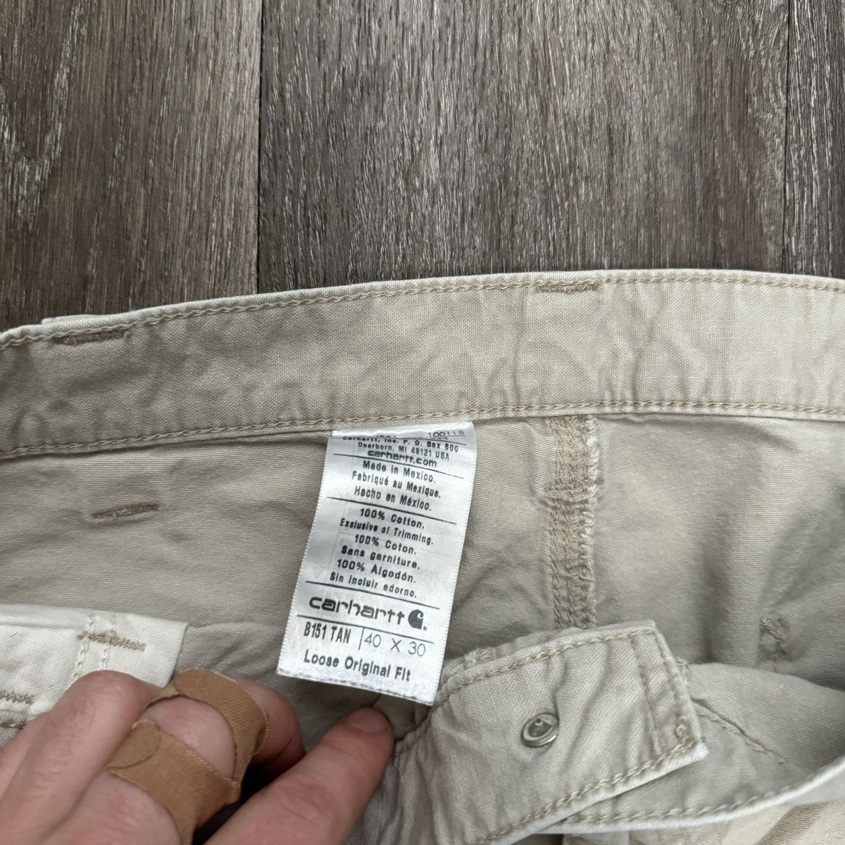 Carhartt × Vintage Essential Vintage y2k Carhartt earth tone tan wide leg pants Size US 38 / EU 54 - 5 Thumbnail