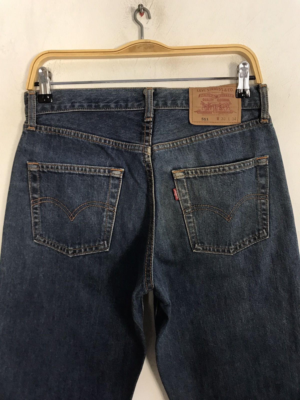 Levi's Levi's Lot 511 Zipper Indigo Denim Jeans Straight Leg Size US 29 - 10 Thumbnail