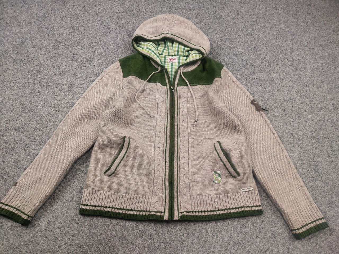 Vintage Spieth & Wensky German Design Knit Wool Blend Zip Hoodie Size US M / EU 48-50 / 2 - 4 Thumbnail