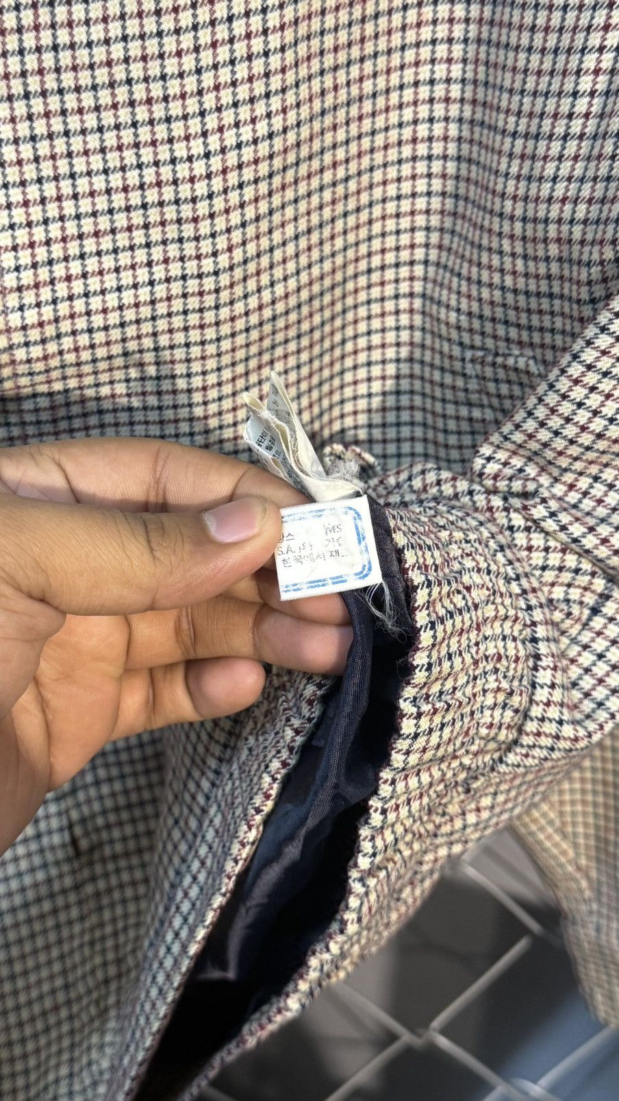 Yves Saint Laurent VINTAGE YVES SAINT LAURENT (YSL) JACKET CHECKERED PATTERN Size US M / EU 48-50 / 2 - 13 Thumbnail