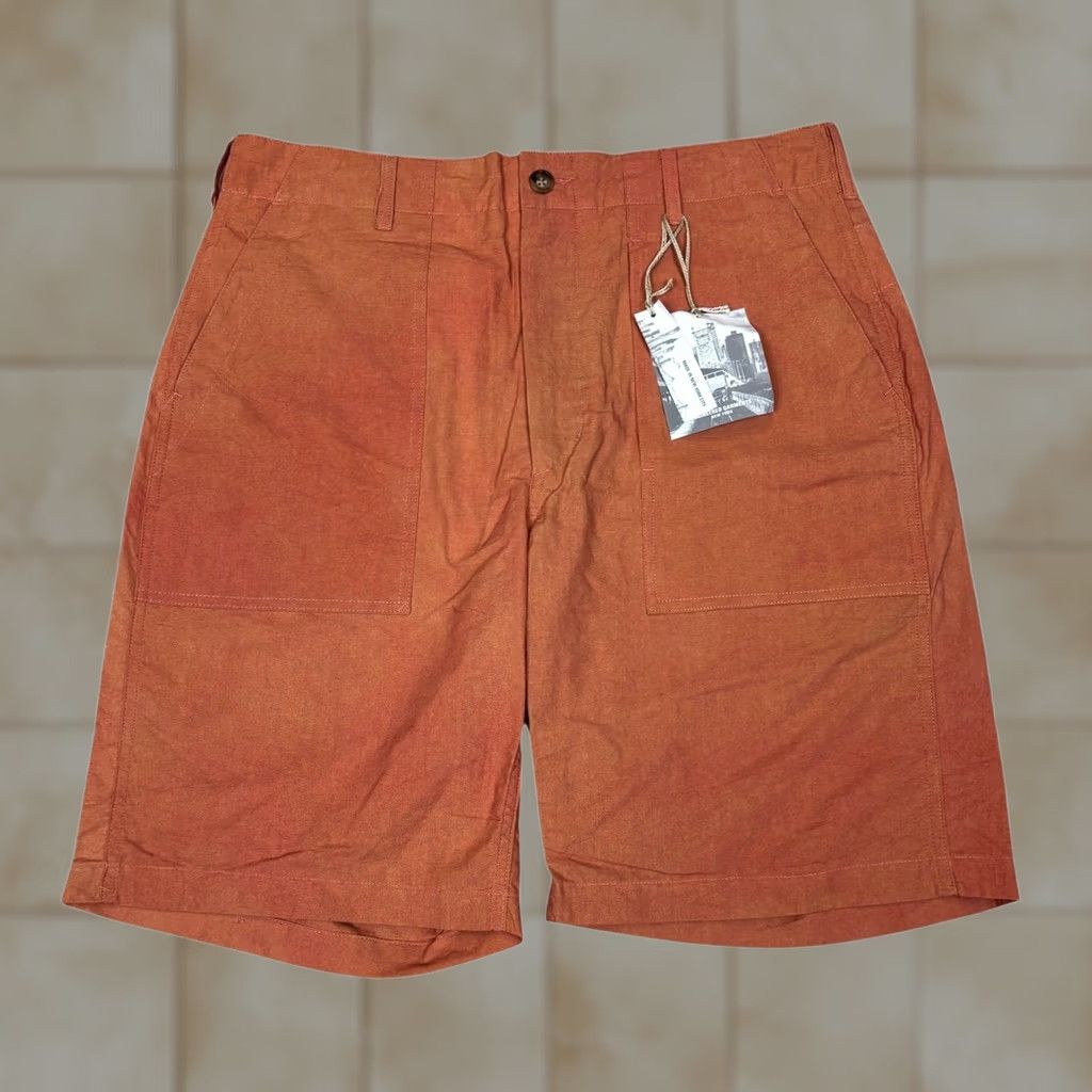 Engineered Garments NWT Engineered Garments Fatigue Chino 9" Shorts Men M Minimalist Orange Chino 9" Shorts Mens M Orange Size US 31 - 1 Thumbnail