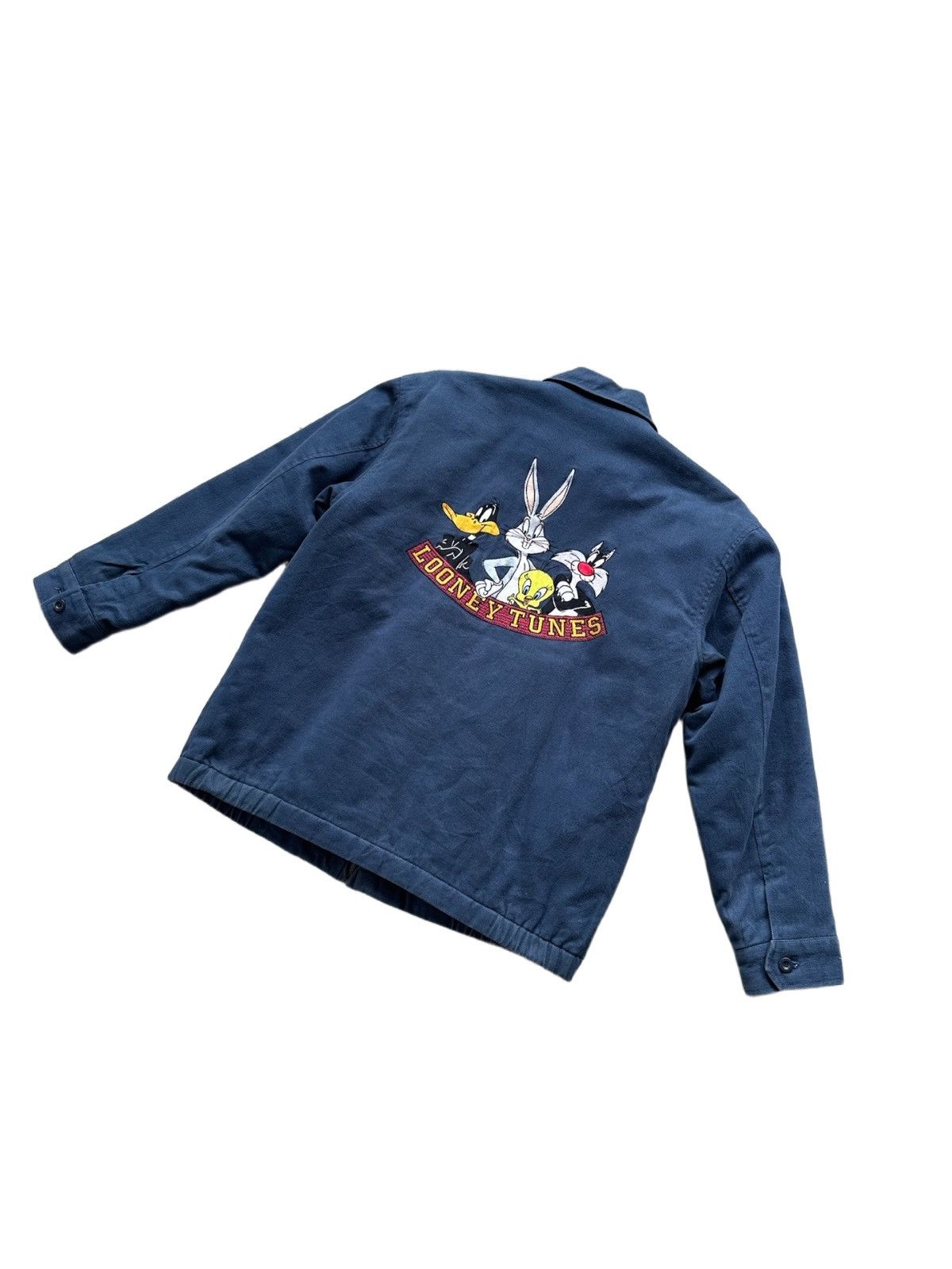 Warner Bros Vintage 1993 Looney Tunes Coach Jacket Size US M / EU 48-50 / 2 - 10 Thumbnail