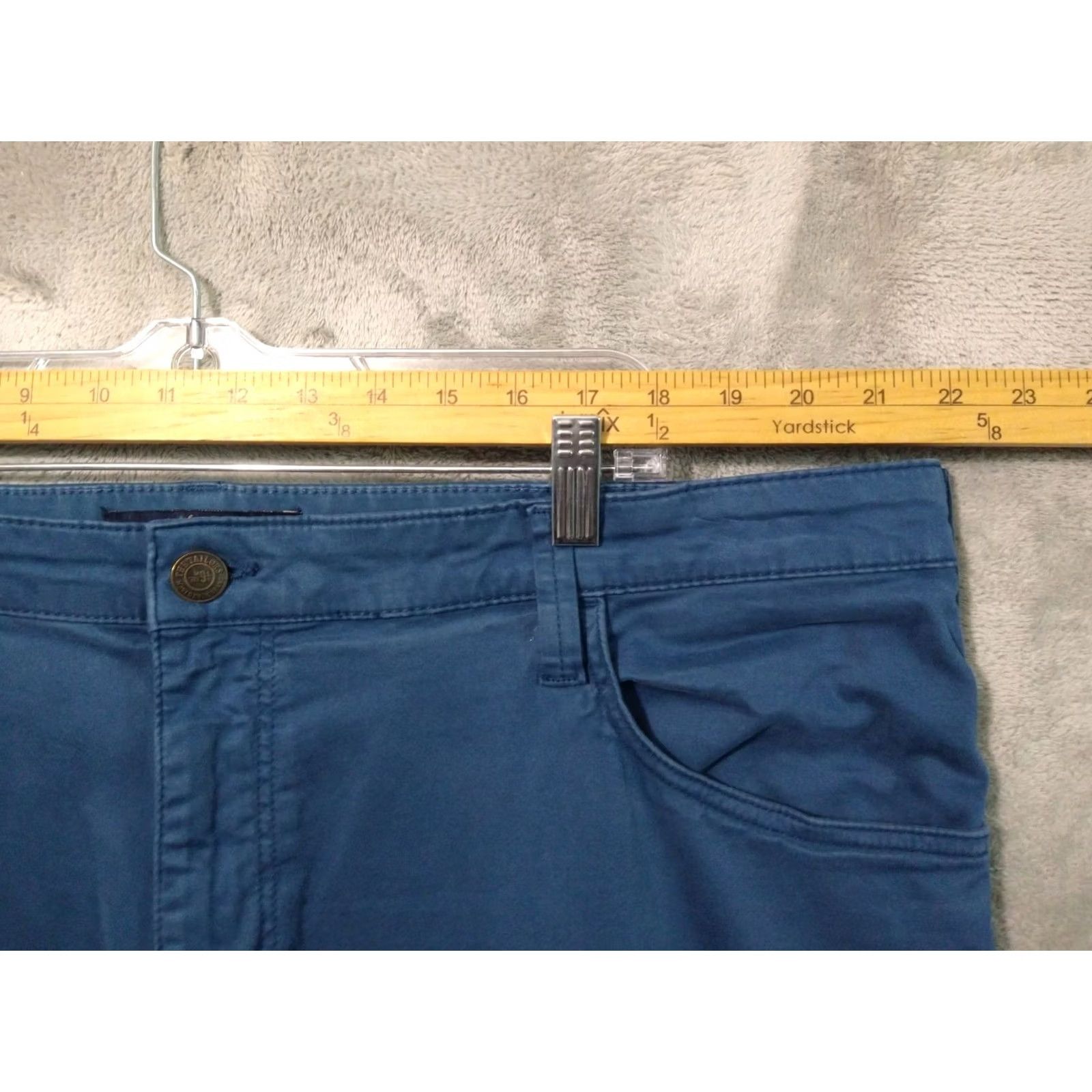 Mavi Mavi Zach Pants Mens 44x36 Blue Chino Straight Leg Stretch Mid Rise Twill Casual Pants Mens Blue 44 Regular Straight Mens Size US 44 / EU 60 - 3 Thumbnail