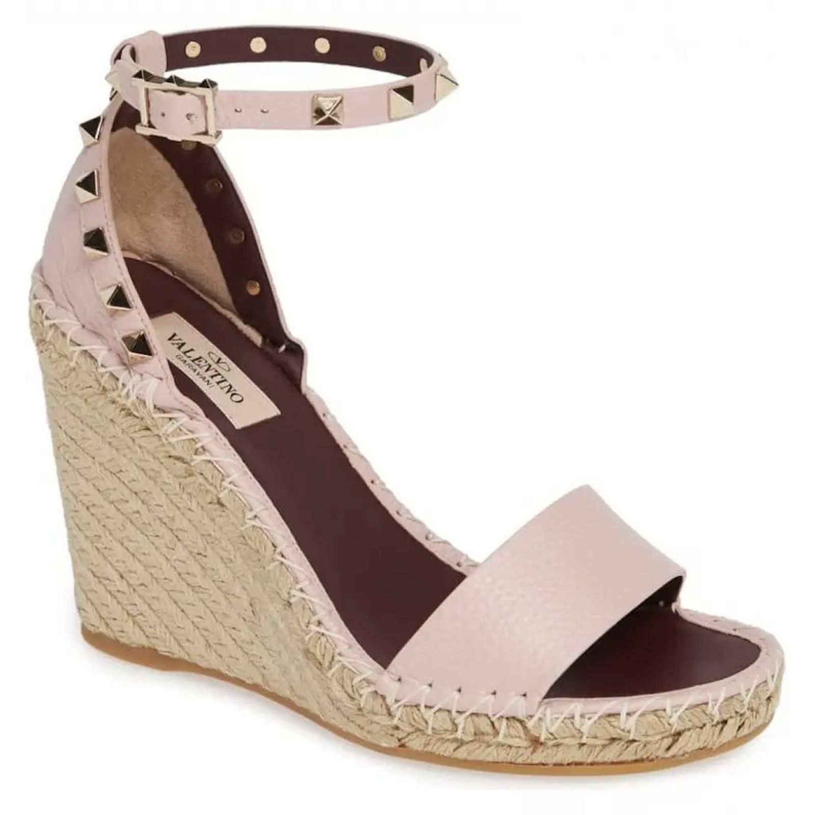 Rockstud 40D Ankle Strap Platform Wedge Sandal Heel 40