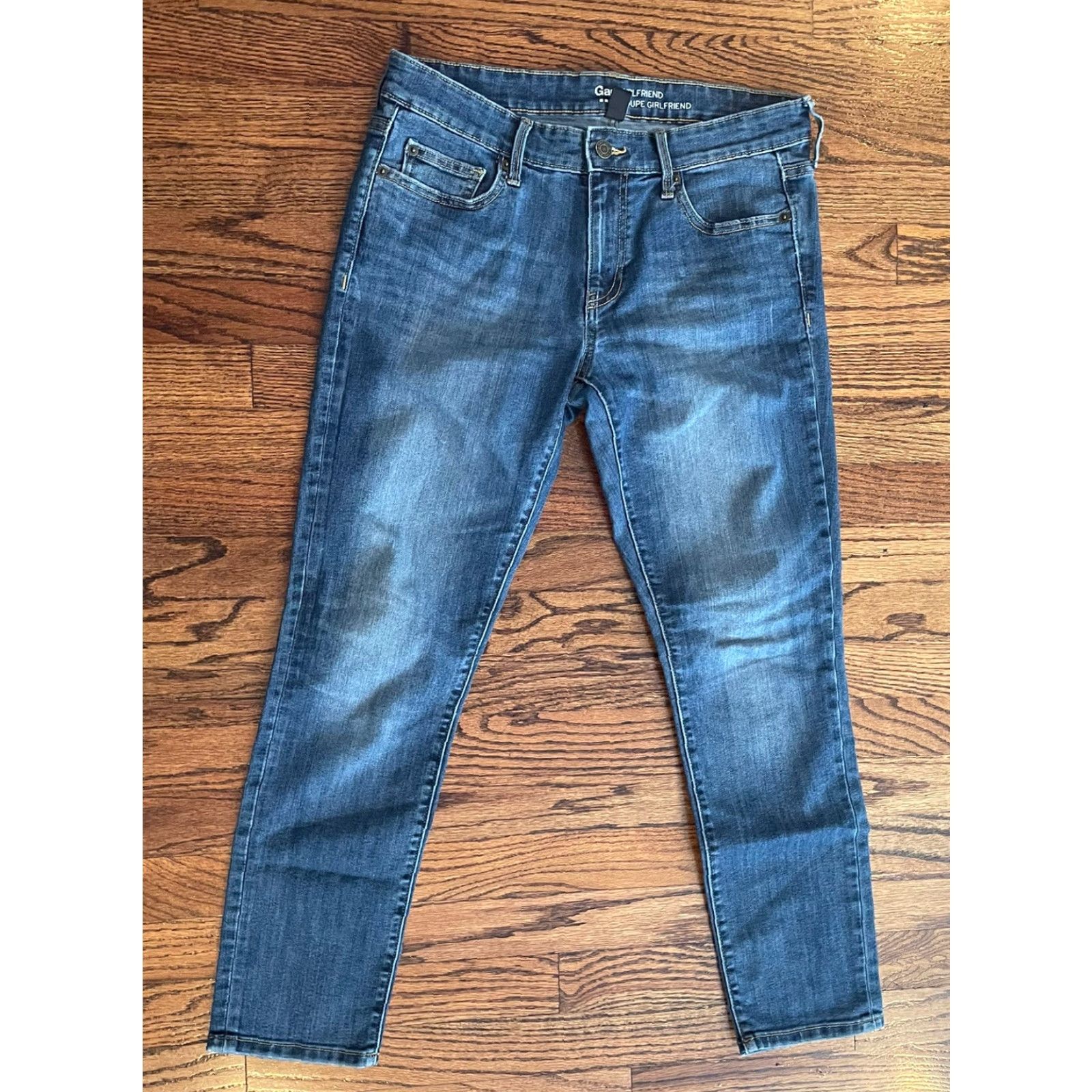 Gap VINTAGE Gap Girlfriend Blue Jeans Women Size 6 Regular Rise 11 in 30 in Waist 26 in Inseam 26 in Pants Denim Size 28" / US 6 / IT 42 - 3 Thumbnail