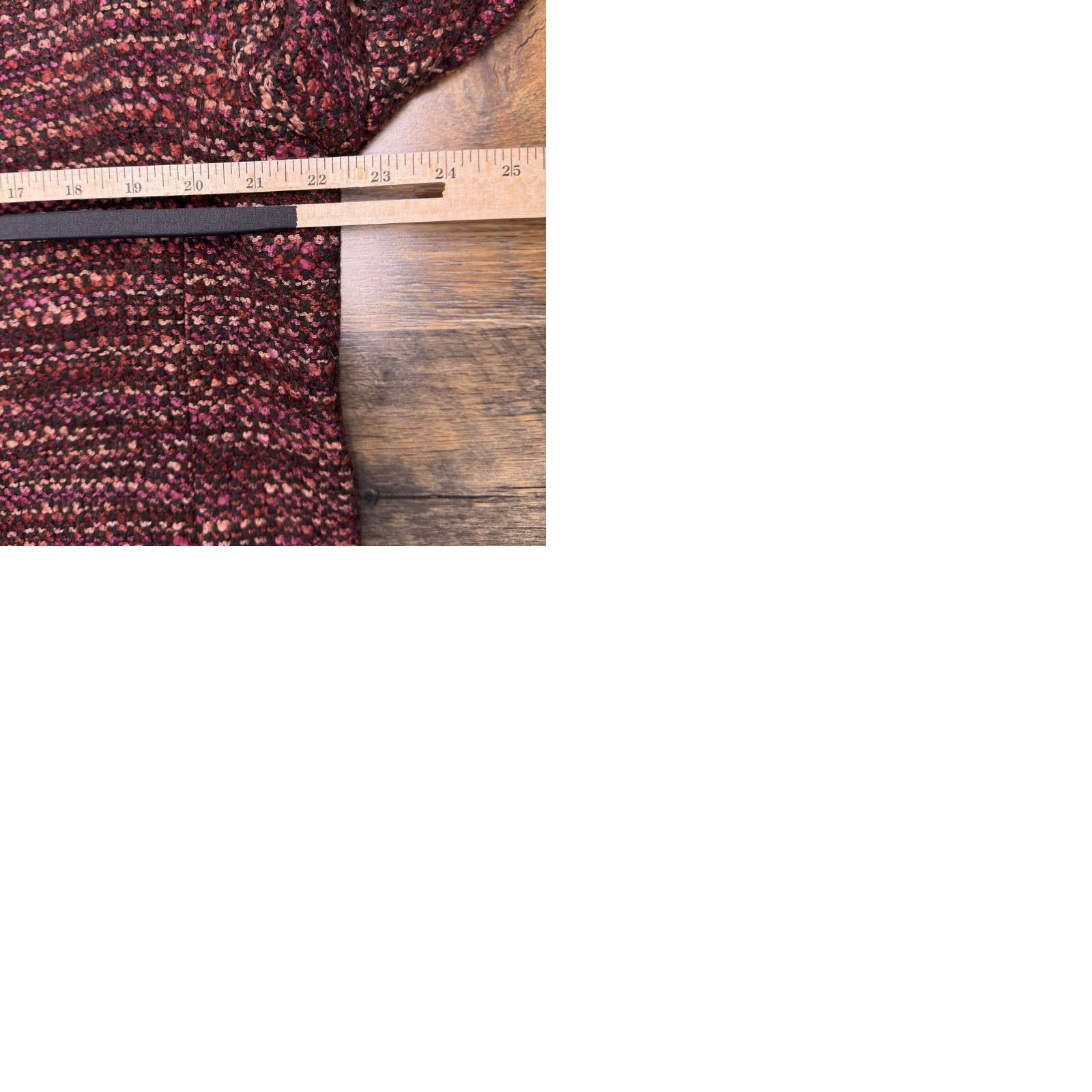Vintage Appleseeds Tweed Blazer 20 Red Wool Blend Lined New Size 3XL / US 20-22 - 10 Thumbnail