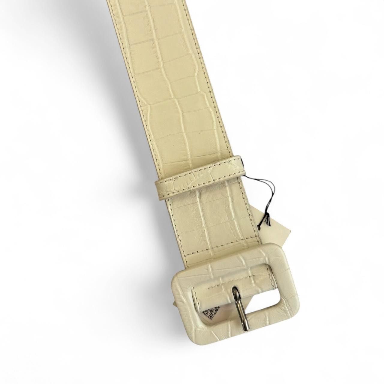 Dries Van Noten Crocodile Embossed Leather Belt / BNWT Size ONE SIZE - 1 Thumbnail