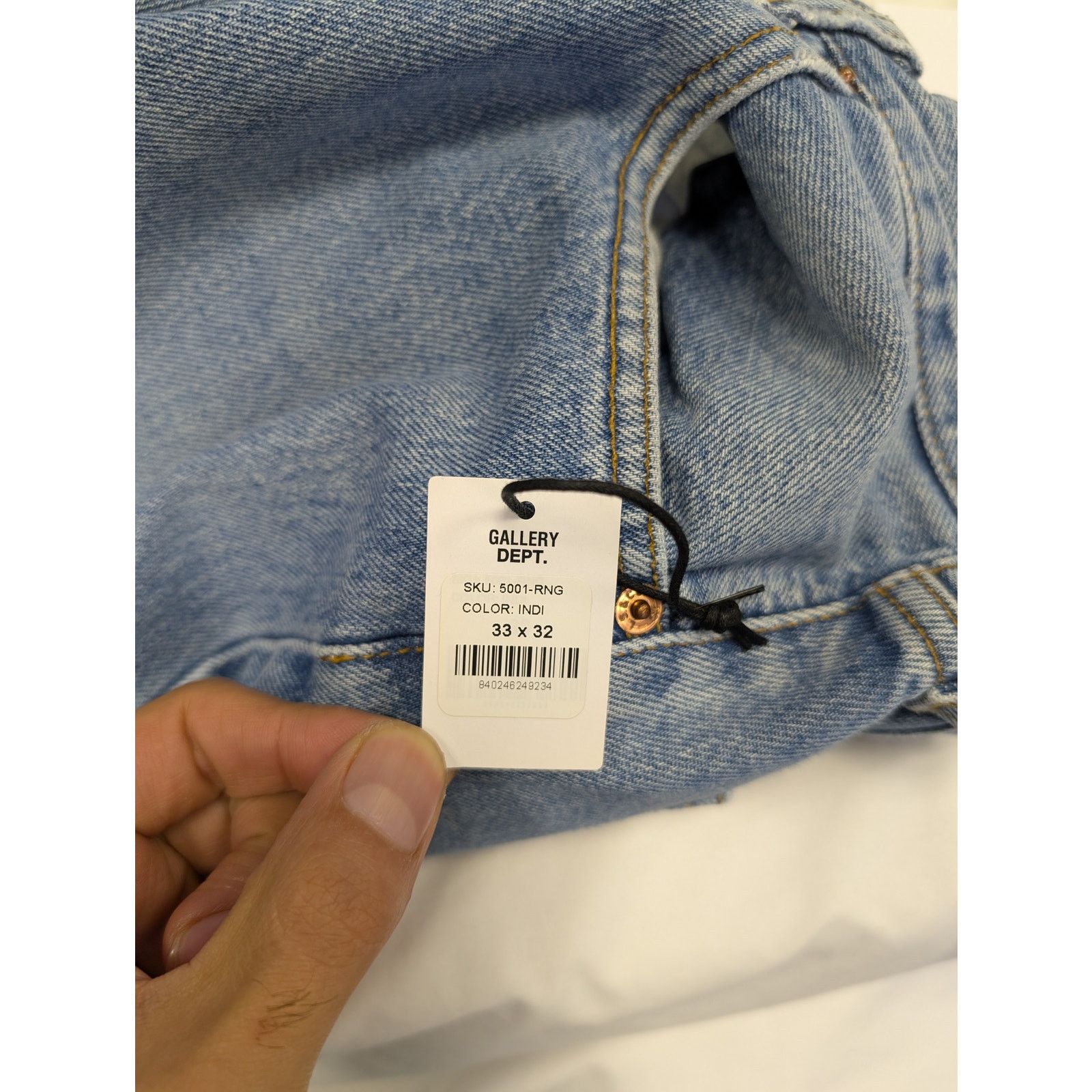 Gallery Dept. o1rshd1 Ranger Dept Cut Denim Jean in Blue Size US 33 - 21 Thumbnail