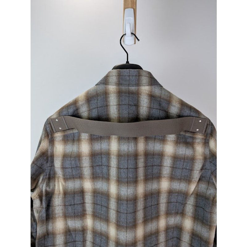 Rick Owens o1rshd1 Plaid Cotton Outershirt in Grey Size US M / EU 48-50 / 2 - 17 Thumbnail