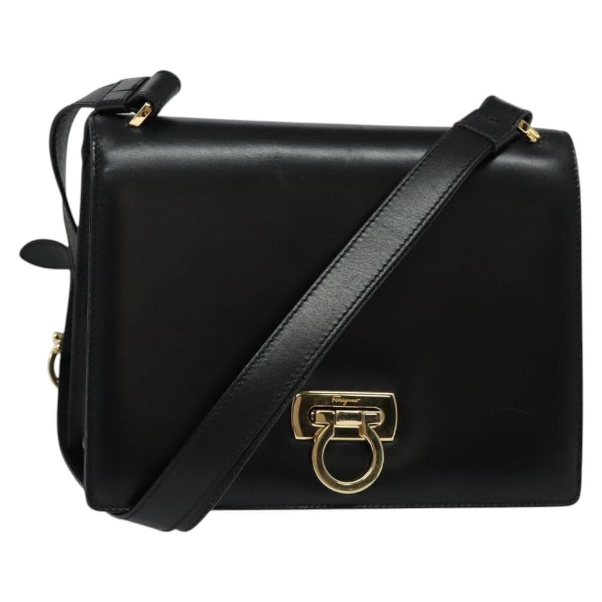 Salvatore Ferragamo Salvatore Ferragamo Gancini Shoulder Bag Leather Size ONE SIZE - 1 Thumbnail