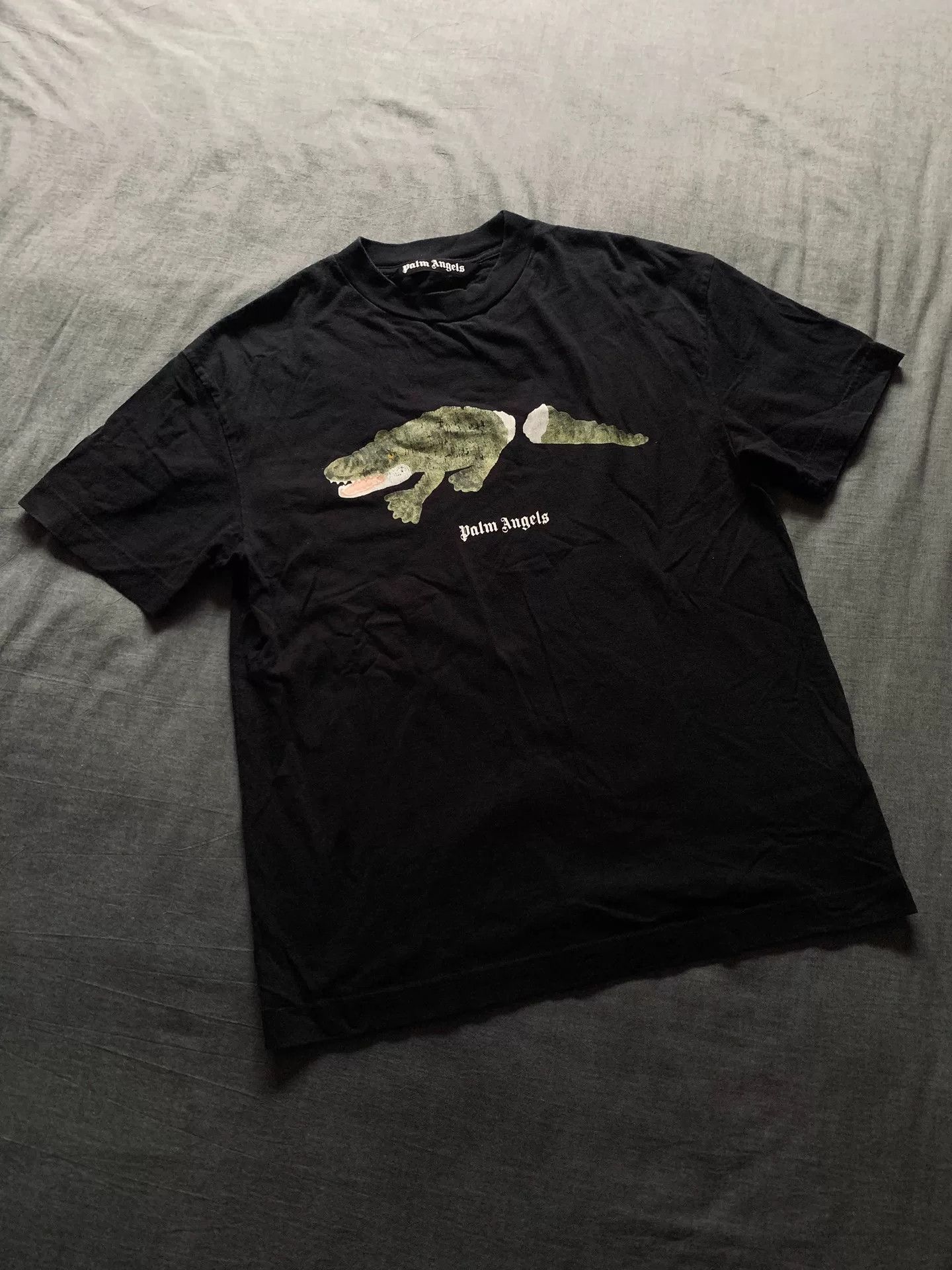 Palm Angels Crocodile Print Short Sleeve