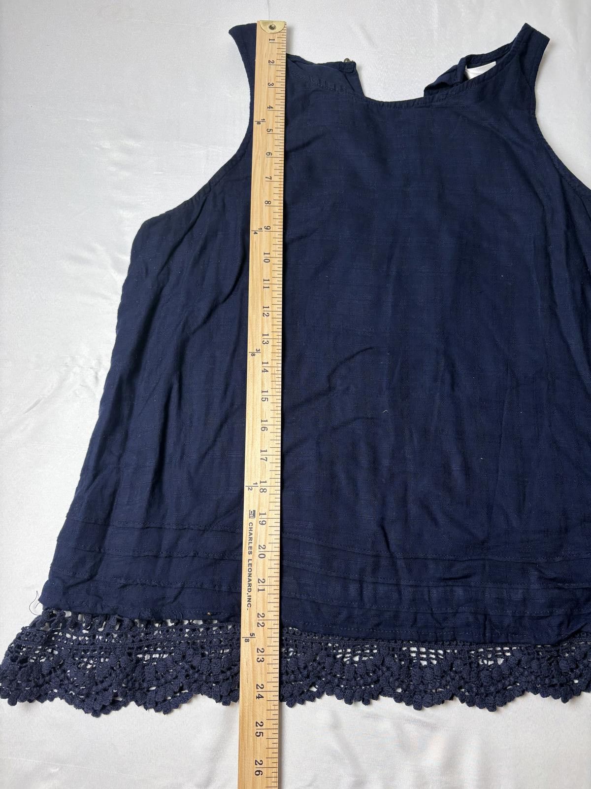 Target Basics Navy tunic with crochet detail Size XXL / US 16-18 / IT 52-54 - 6 Thumbnail