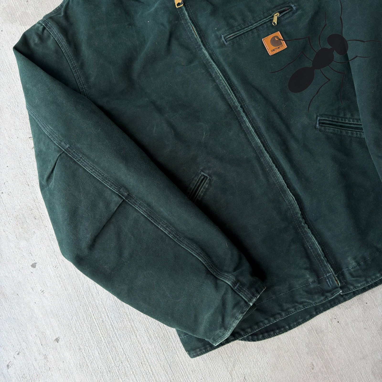 Carhartt × Vintage Carhartt J141 SPC green sierra hooded work wear jacket Size US M / EU 48-50 / 2 - 2 Thumbnail