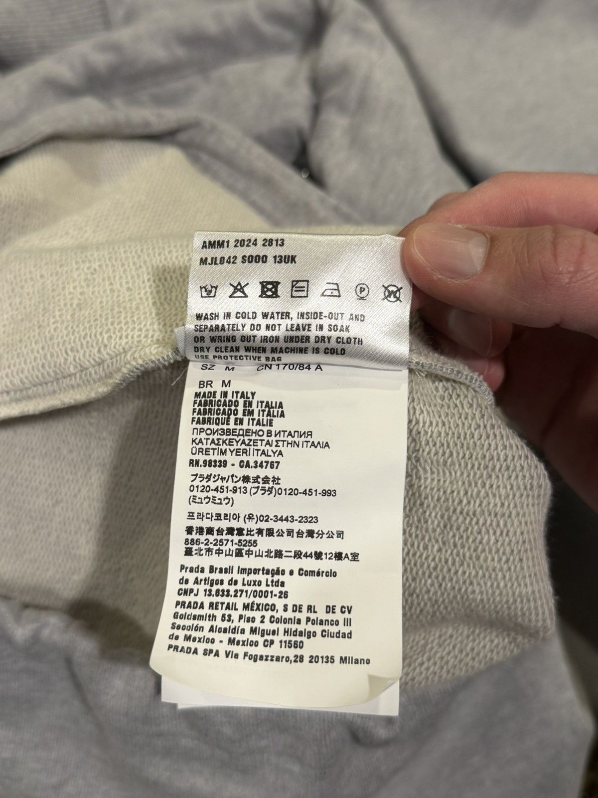Miu Miu Miu Miu Oversized Cotton Fleece Gray Full Zipper Sweatshirt Size US M / EU 48-50 / 2 - 16 Thumbnail