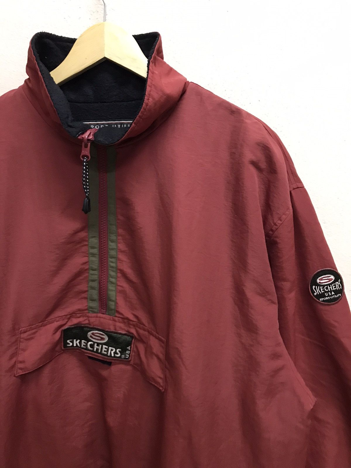 SKECHERS Vintage 90s Skechers USA sport Fleece Lined Anorak Jacket Size US XXL / EU 58 / 5 - 4 Thumbnail