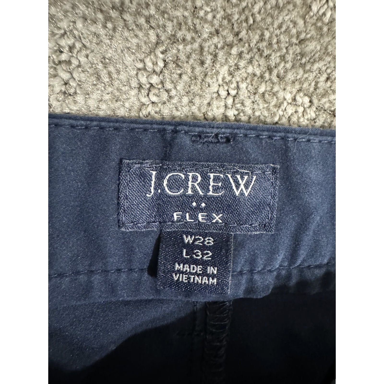 J.Crew J. Crew Mercantile Slim Fit Mens Pants Flat Front Navy Blue Khaki 34x29 Chino Cord Cotton Spandex Blue 34 29 Mens Size US 34 / EU 50 - 5 Thumbnail