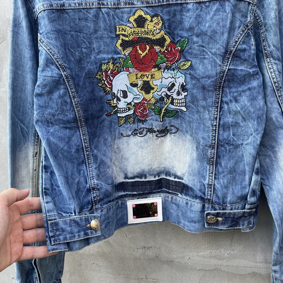 Christian Audigier × Ed Hardy Vintage Ed Hardy Denim Jacket Size M / US 6-8 / IT 42-44 - 9 Thumbnail