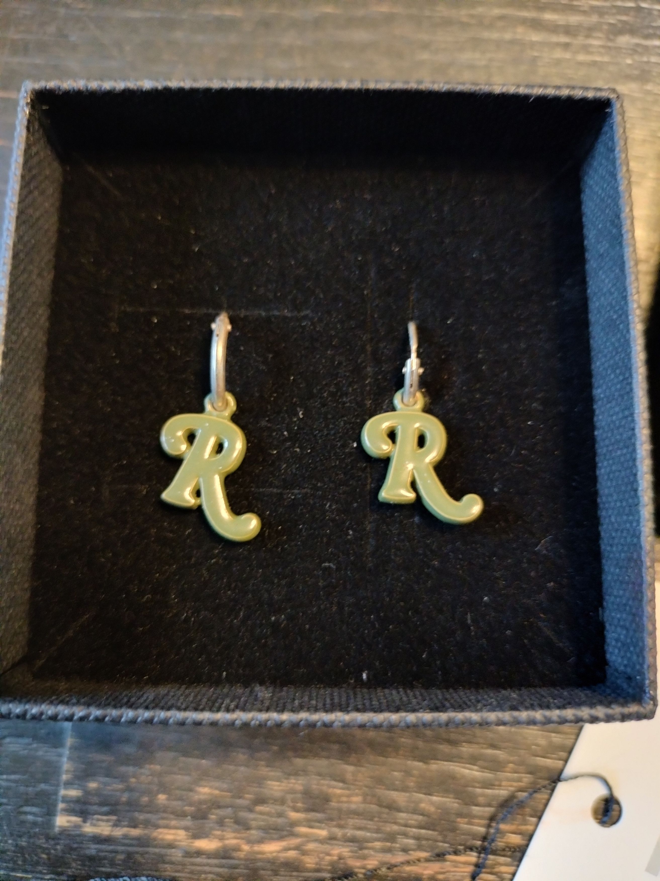 Raf Simons Hoop earring R green Size ONE SIZE - 2 Thumbnail