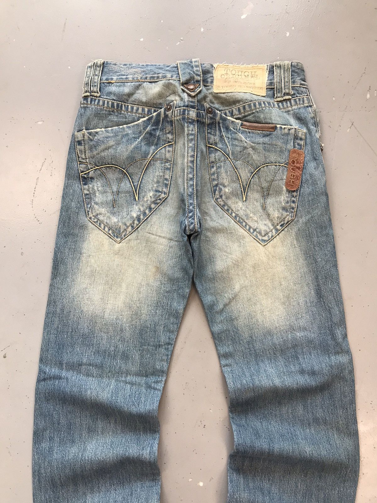 Vintage Vintage tough jeans smith straight fit distressed denim Size US 32 / EU 48 - 13 Thumbnail