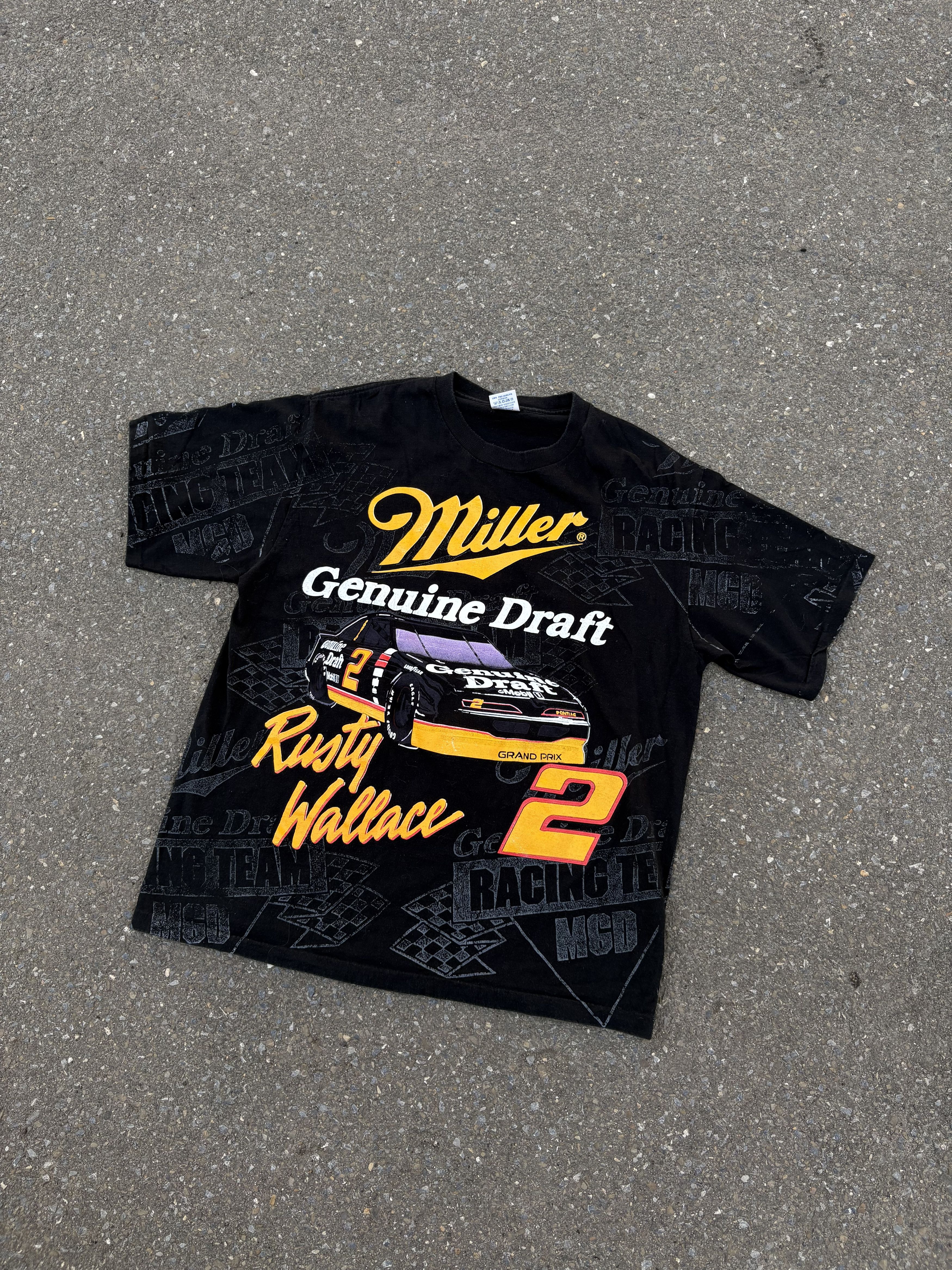 NASCAR × Vintage Vintage Rusty Wallace Tee XXL 90s NASCAR Racing Promo Size US XL / EU 56 / 4 - 1 Thumbnail